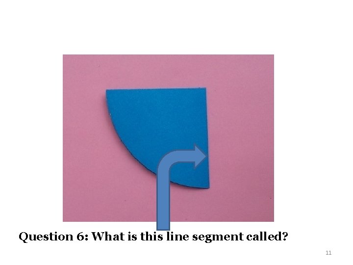Question 6: What is this line segment called? 11 