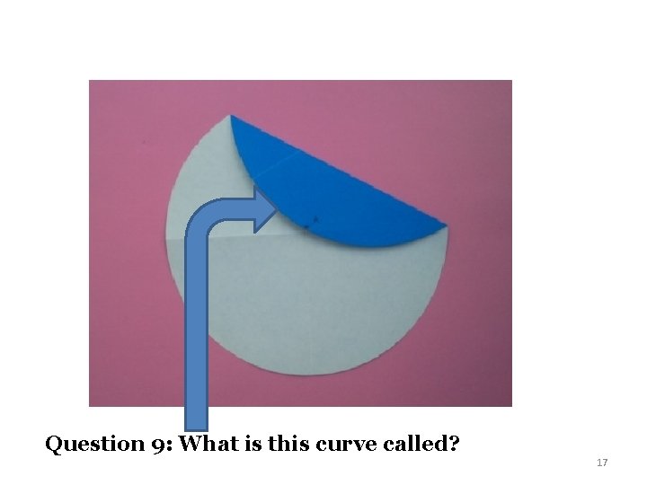 Question 9: What is this curve called? 17 