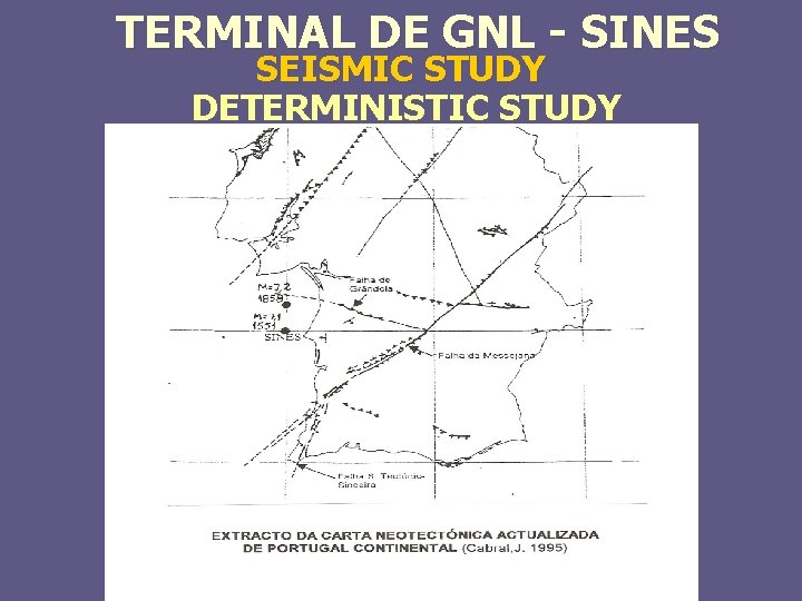 TERMINAL DE GNL - SINES SEISMIC STUDY DETERMINISTIC STUDY 
