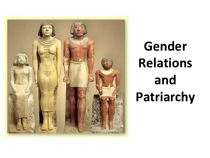 Gender Relations and Patriarchy 
