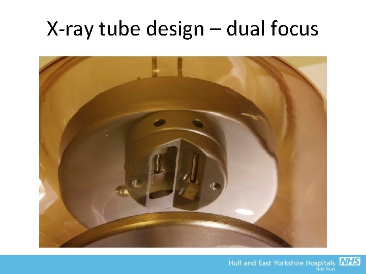 X-ray tube design – dual focus 