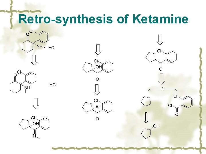 Retro-synthesis of Ketamine 