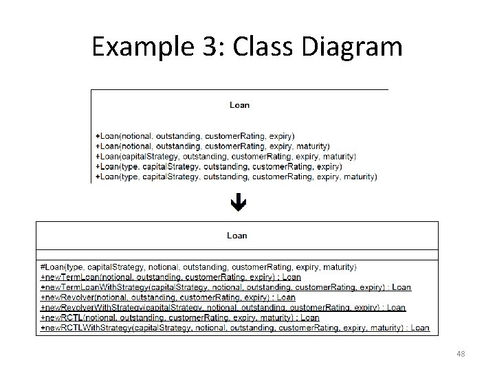 Example 3: Class Diagram 48 