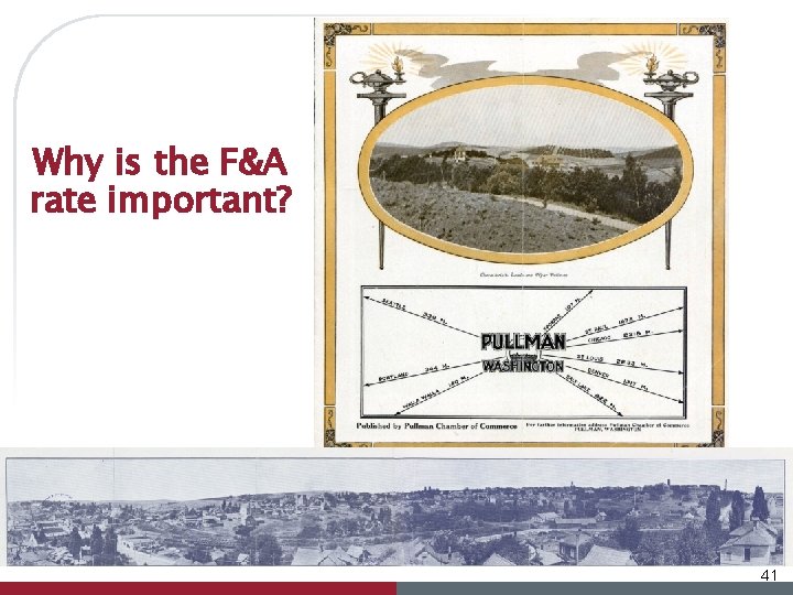 Why is the F&A rate important? 41 