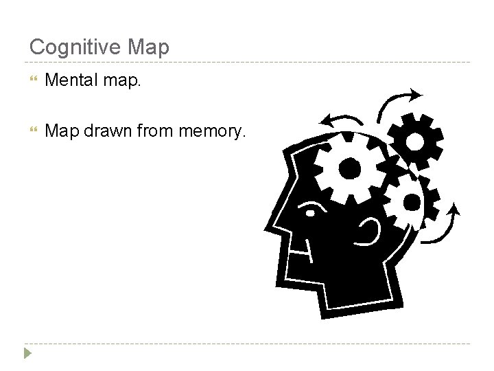 Cognitive Map Mental map. Map drawn from memory. Cognitive Map Mental map. Map drawn from memory.