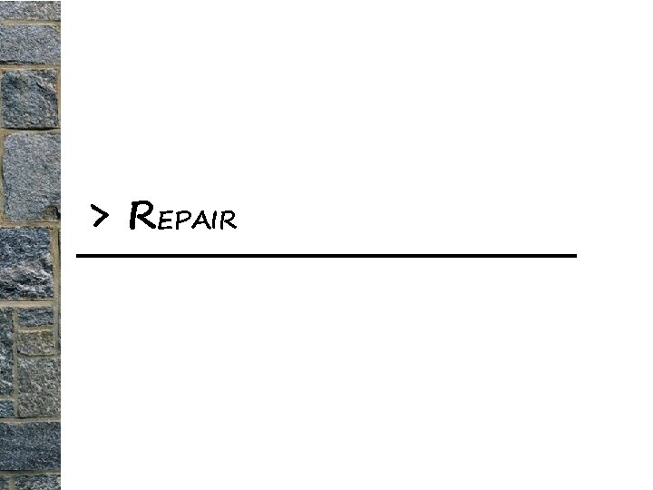 > REPAIR 