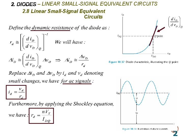 – LINEAR SMALL-SIGNAL EQUIVALENT CIRCUITS 2. 8 Linear Small-Signal Equivalent Circuits 4 2 