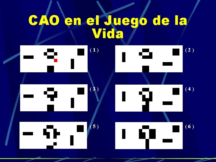 CAO en el Juego de la Vida (1) (2) (3) (4) (5) (6) CAO en el Juego de la Vida (1) (2) (3) (4) (5) (6)