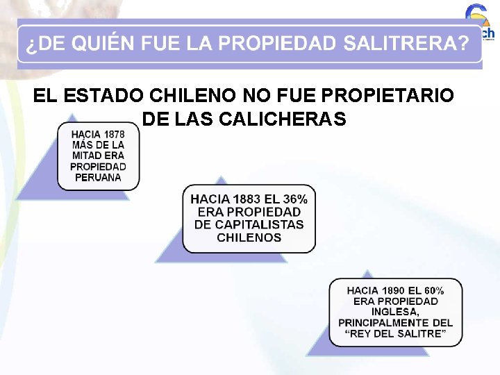 EL ESTADO CHILENO NO FUE PROPIETARIO DE LAS CALICHERAS 
