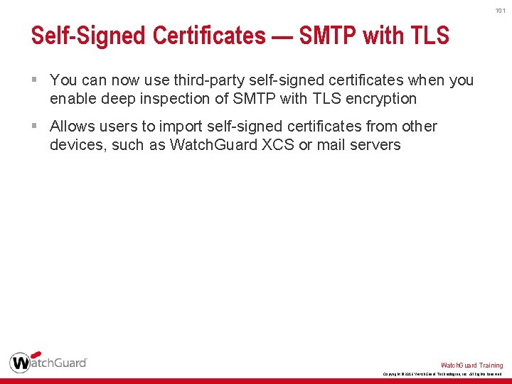101 Self-Signed Certificates — SMTP with TLS § You can now use third-party self-signed