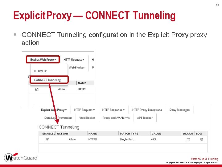 55 Explicit Proxy — CONNECT Tunneling § CONNECT Tunneling configuration in the Explicit Proxy