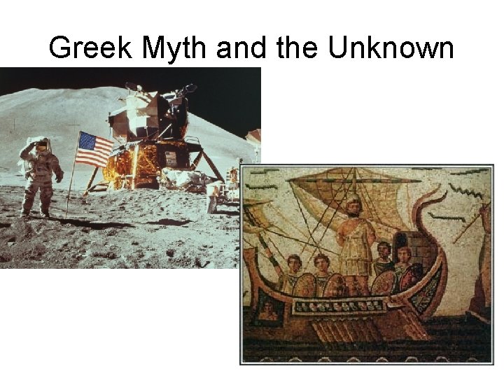 Greek Myth and the Unknown 