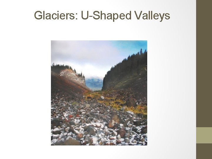 Glaciers: U-Shaped Valleys 