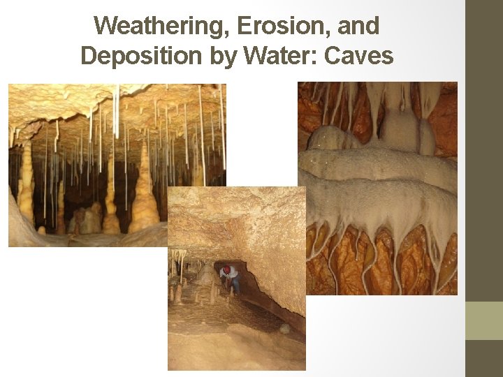 Weathering, Erosion, and Deposition by Water: Caves 