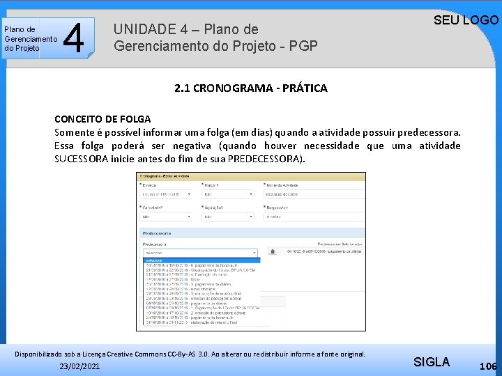 Plano de Gerenciamento do Projeto 4 UNIDADE 4 – Plano de Gerenciamento do Projeto