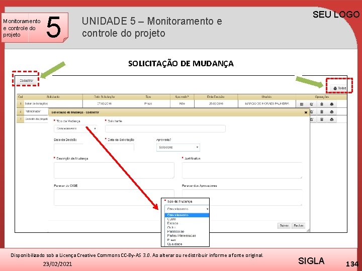 Monitoramento e controle do projeto 5 UNIDADE 5 – Monitoramento e controle do projeto