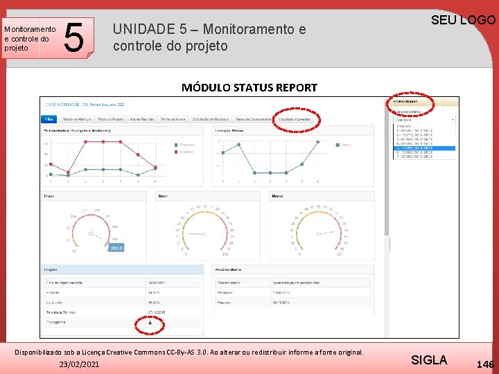 Monitoramento e controle do projeto 5 UNIDADE 5 – Monitoramento e controle do projeto