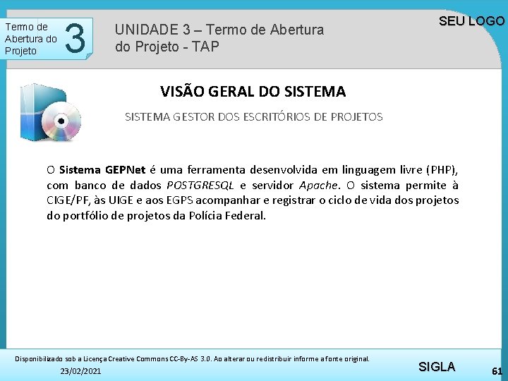 Termo de Abertura do Projeto 2 3 UNIDADE 3 – Termo de Abertura do