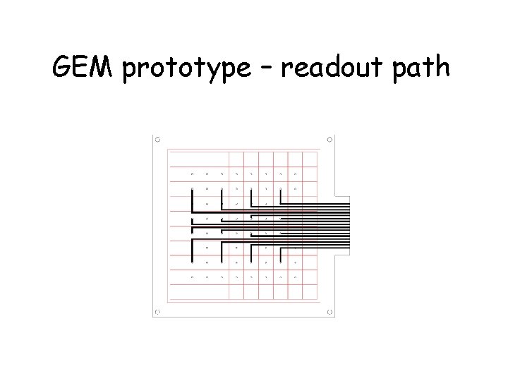 GEM prototype – readout path 