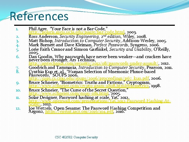 References 1. 2. 3. 4. 5. 6. 7. 8. 9. 10. 11. 12. Phil