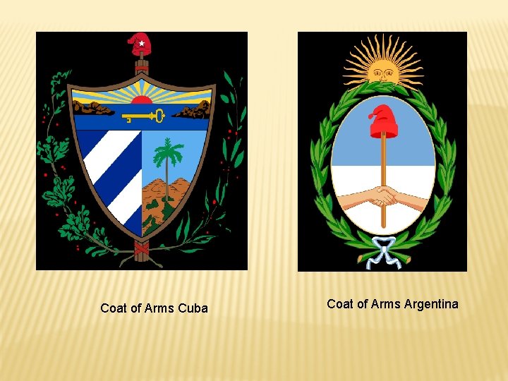 Coat of Arms Cuba Coat of Arms Argentina 