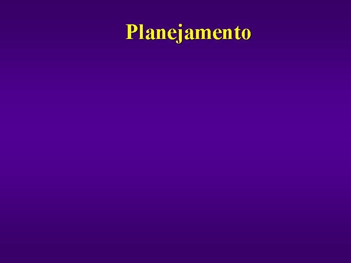 Planejamento 