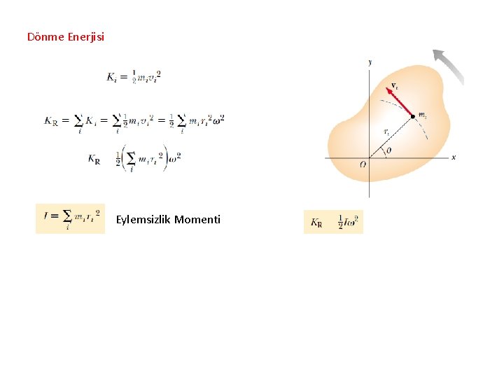 Dönme Enerjisi Eylemsizlik Momenti 
