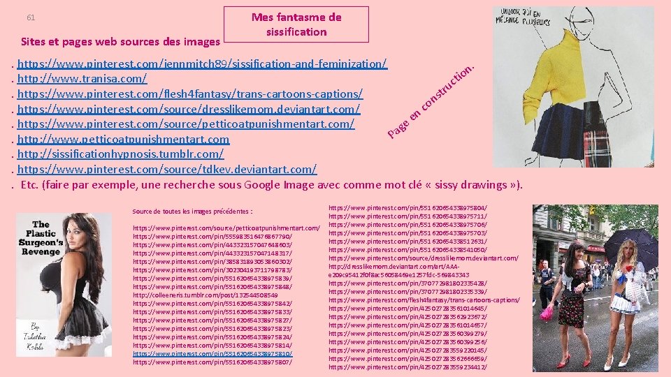 61 Sites et pages web sources des images Mes fantasme de sissification . https: