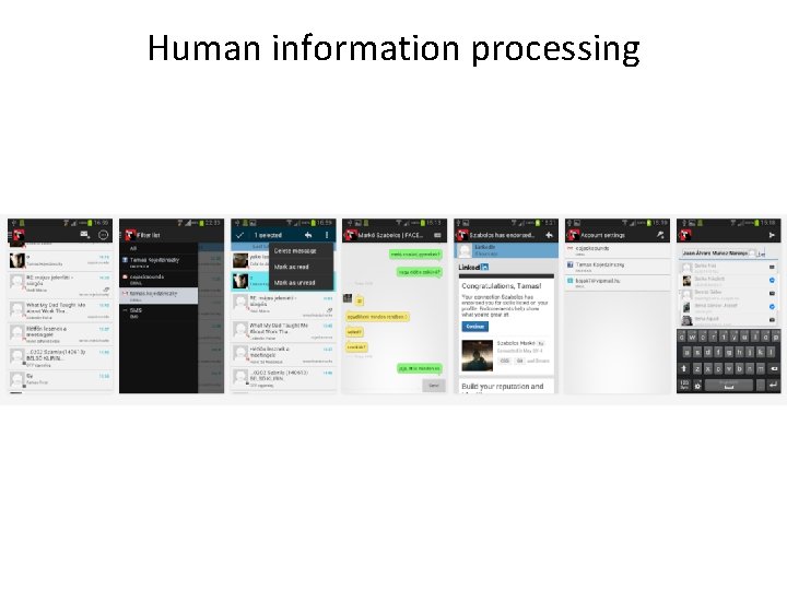 Human information processing 