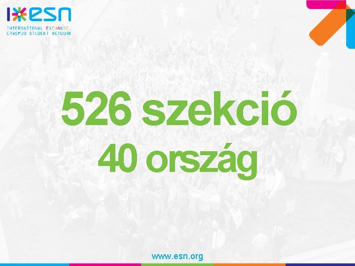 526 szekció 40 ország www. esn. org 