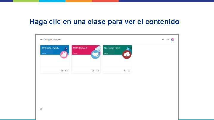 Haga clic en una clase para ver el contenido 