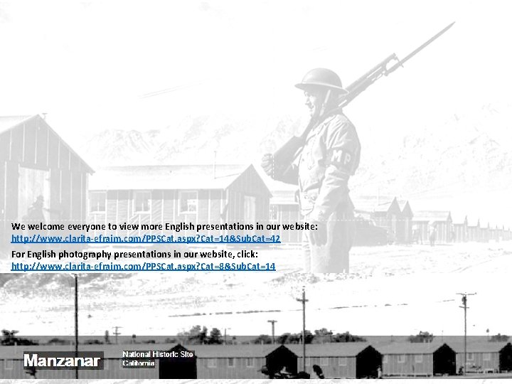 We welcome everyone to view more English presentations in our website: http: //www. clarita-efraim.