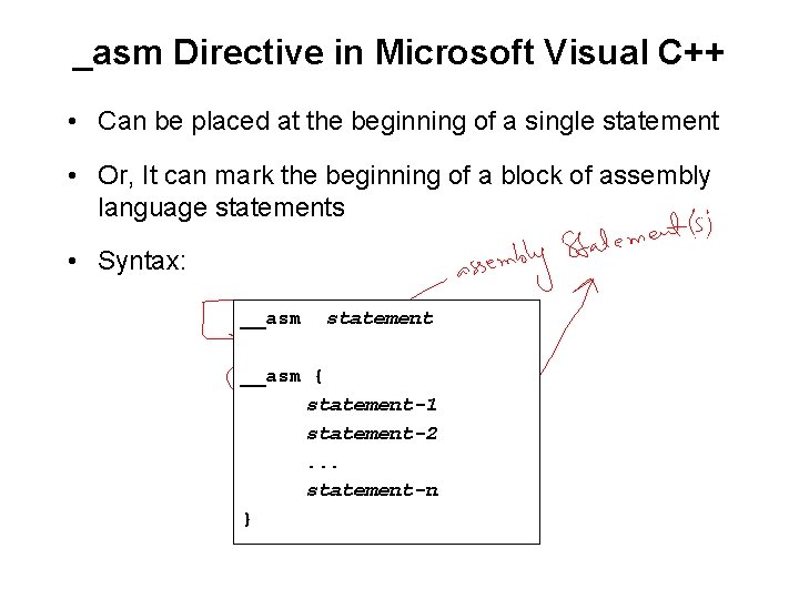 Csc 221 Computer Organization And Assembly Language Lecture