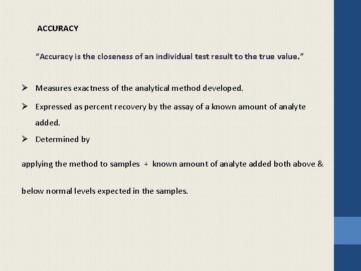 Analytical Method Validation BY Dr Alka N Choudhary