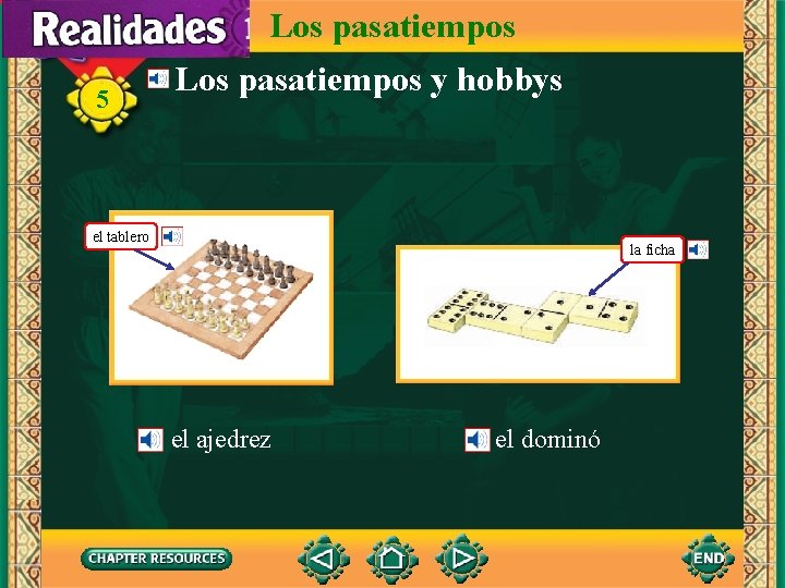 Los pasatiempos 5 Los pasatiempos y hobbys el tablero la ficha el ajedrez el