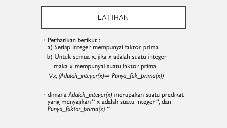 LATIHAN • 