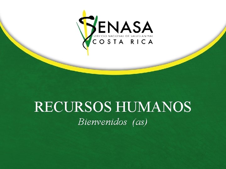 RECURSOS HUMANOS Bienvenidos (as) 