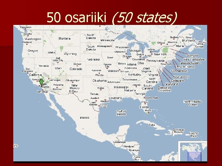 50 osariiki (50 states) 
