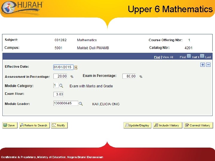 Upper 6 Mathematics 