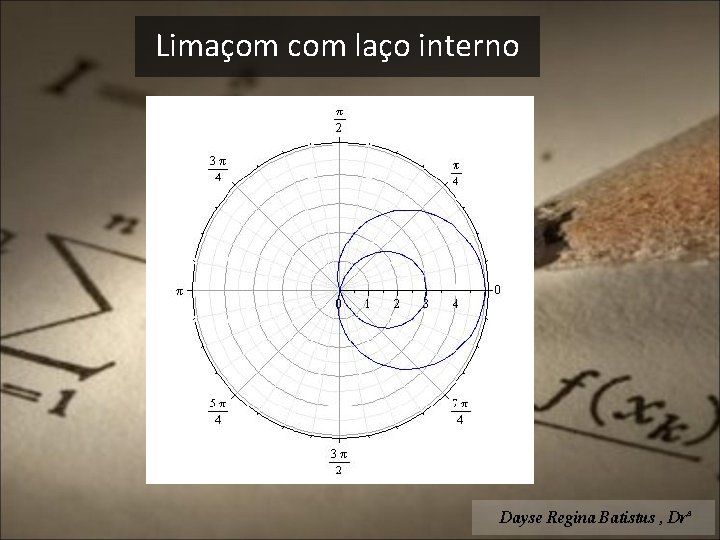 Limaçom com laço interno Dayse Regina Batistus , Drª 