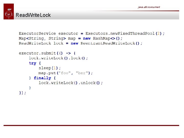 java. util. concurrent Read. Write. Lock 