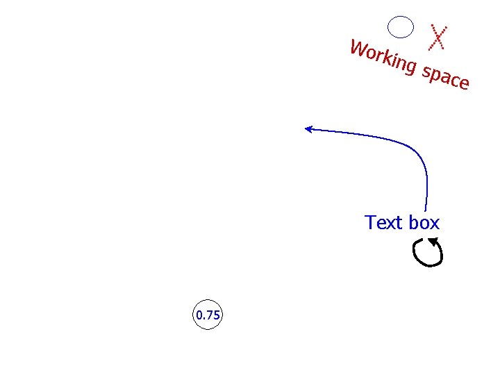 Wor ki ng s pace Text box 0. 75 