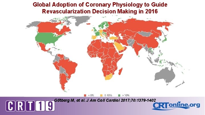 Global Adoption of Coronary Physiology to Guide Revascularization Decision Making in 2016 Gōtberg M,
