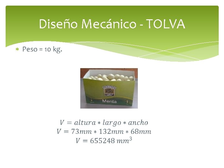 Diseño Mecánico - TOLVA Diseño Mecánico - TOLVA