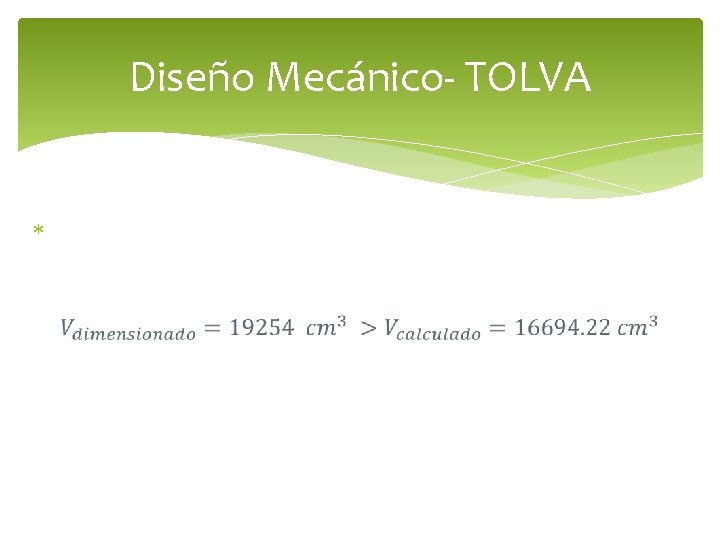 Diseño Mecánico- TOLVA 