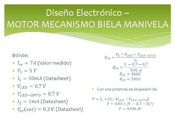 Diseño Electrónico – MOTOR MECANISMO BIELA MANIVELA Diseño Electrónico – MOTOR MECANISMO BIELA MANIVELA