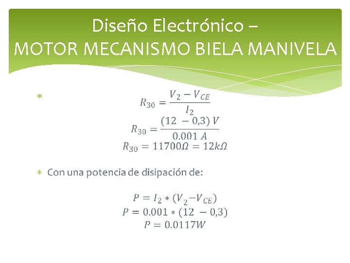 Diseño Electrónico – MOTOR MECANISMO BIELA MANIVELA 
