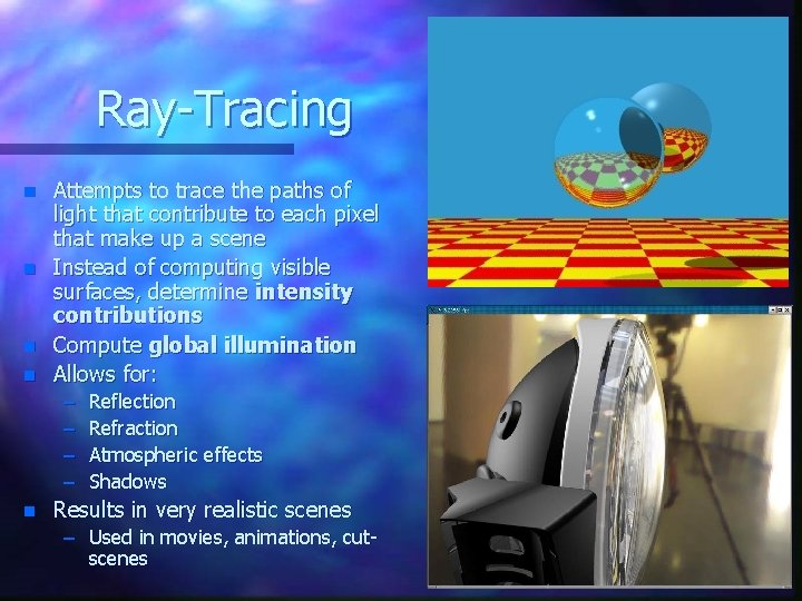 CAP 4730 Computational Structures in Computer Graphics Ray