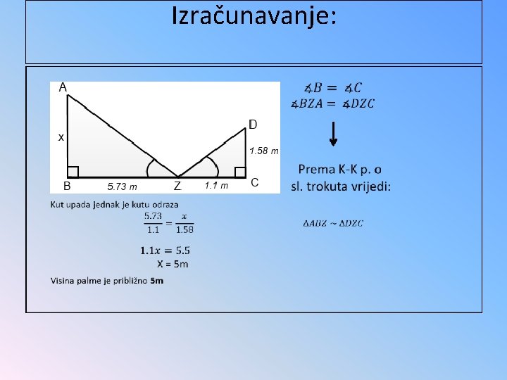 Izračunavanje: • 