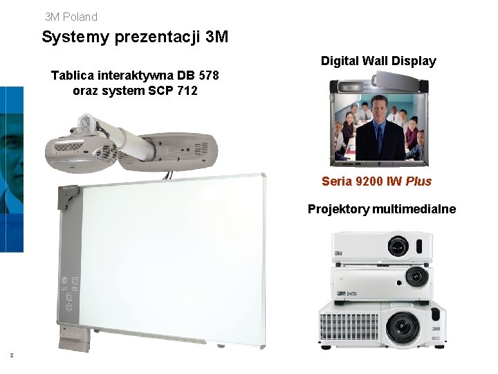 3 M Poland Systemy prezentacji 3 M Digital Wall Display Tablica interaktywna DB 578
